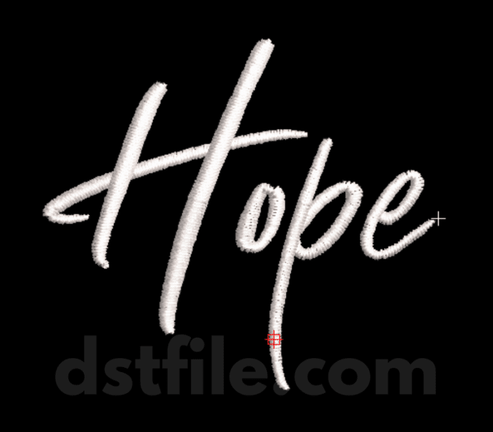 Hope Embroidery Design