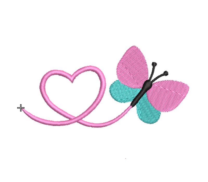 Mini Flying Butterfly Embroidery Design