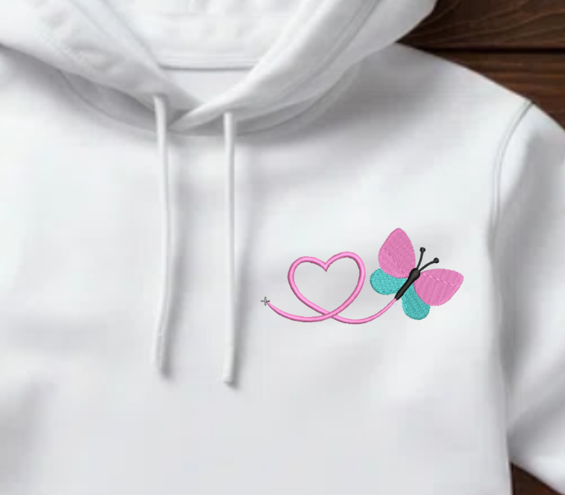 Mini Flying Butterfly Embroidery Design