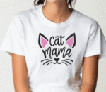 Cat Mama Embroidery Design