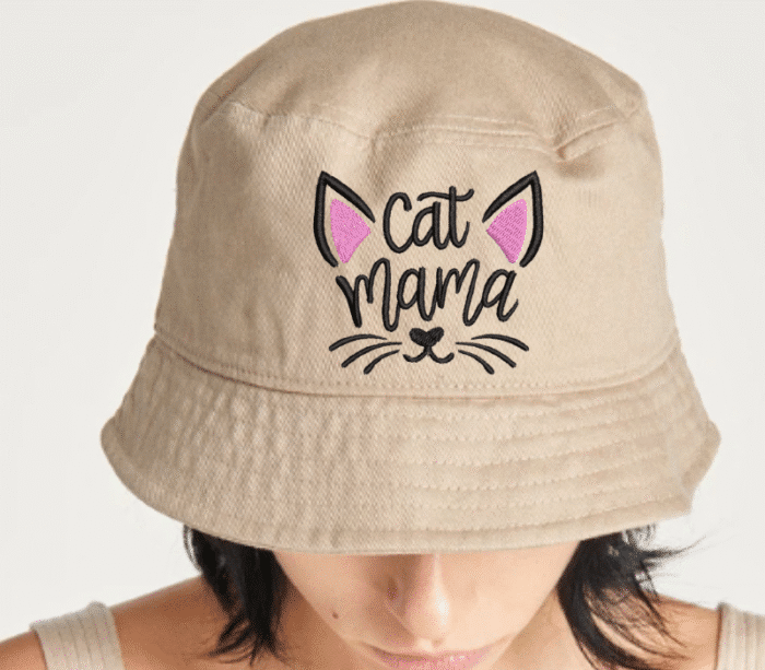Cat Mama Embroidery Design