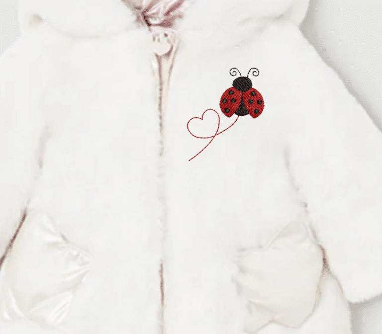 Cute Mini Ladybug Embroidery Design