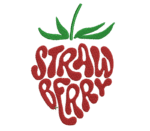 Strawberry Logo Embroidery Design