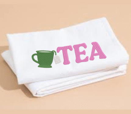 Tea Embroidery Design