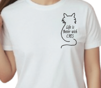 Life is Better with CATS Embroidery Design