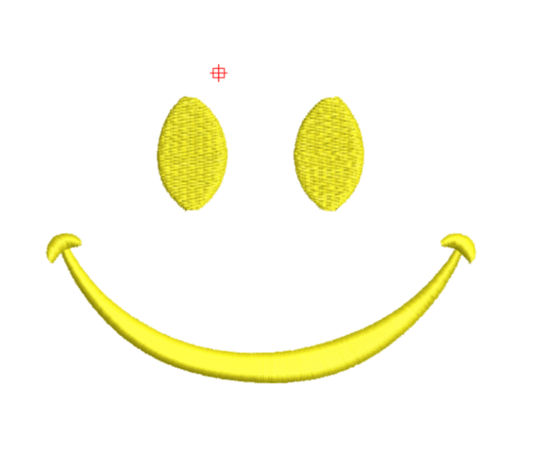 Smile Face Embroidery Design
