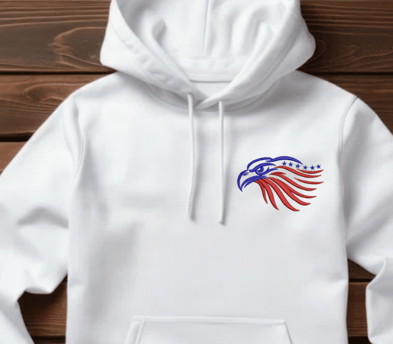 USA Eagle Embroidery Design