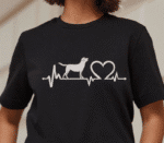 Heartbeat Lifeline Dog Embroidery Design